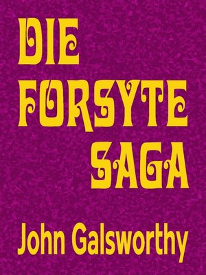 cover image of Die Forsyte Saga--Gesamtausgabe